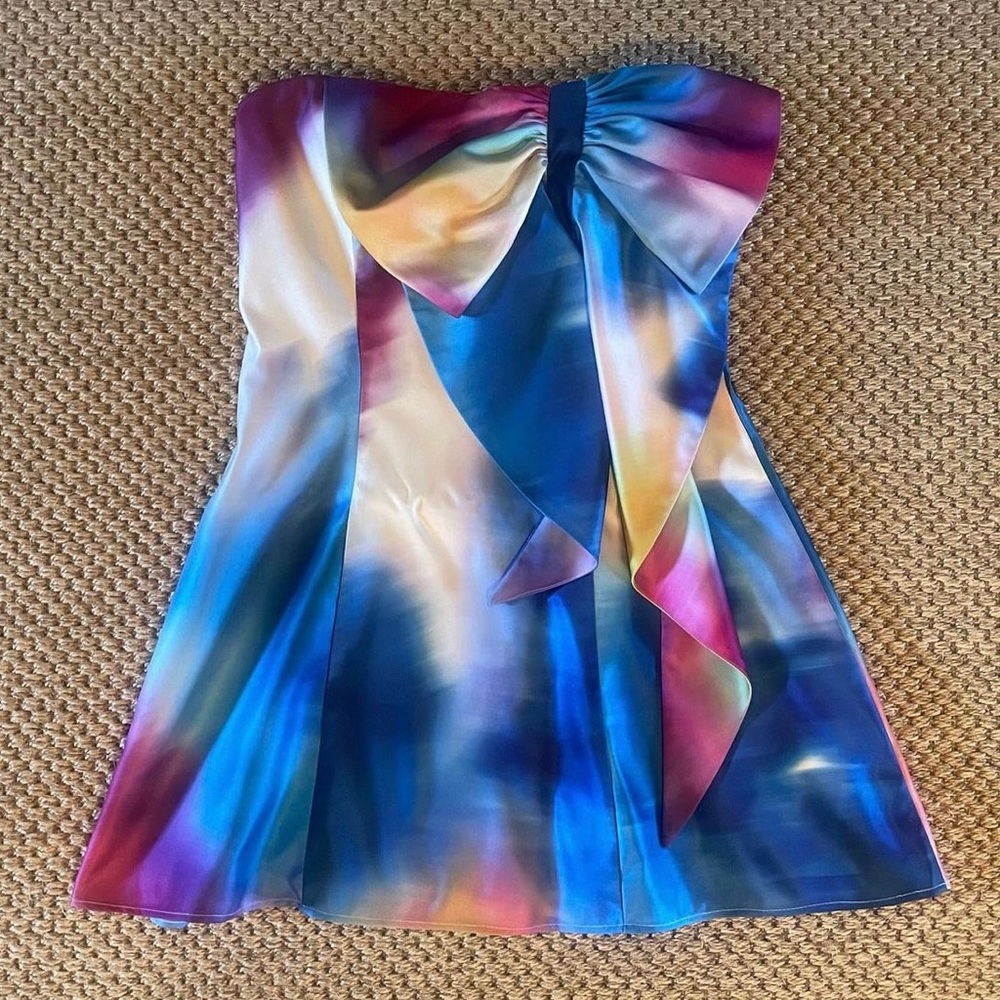 Marchesa notte cocktail dress tie dye Size 0